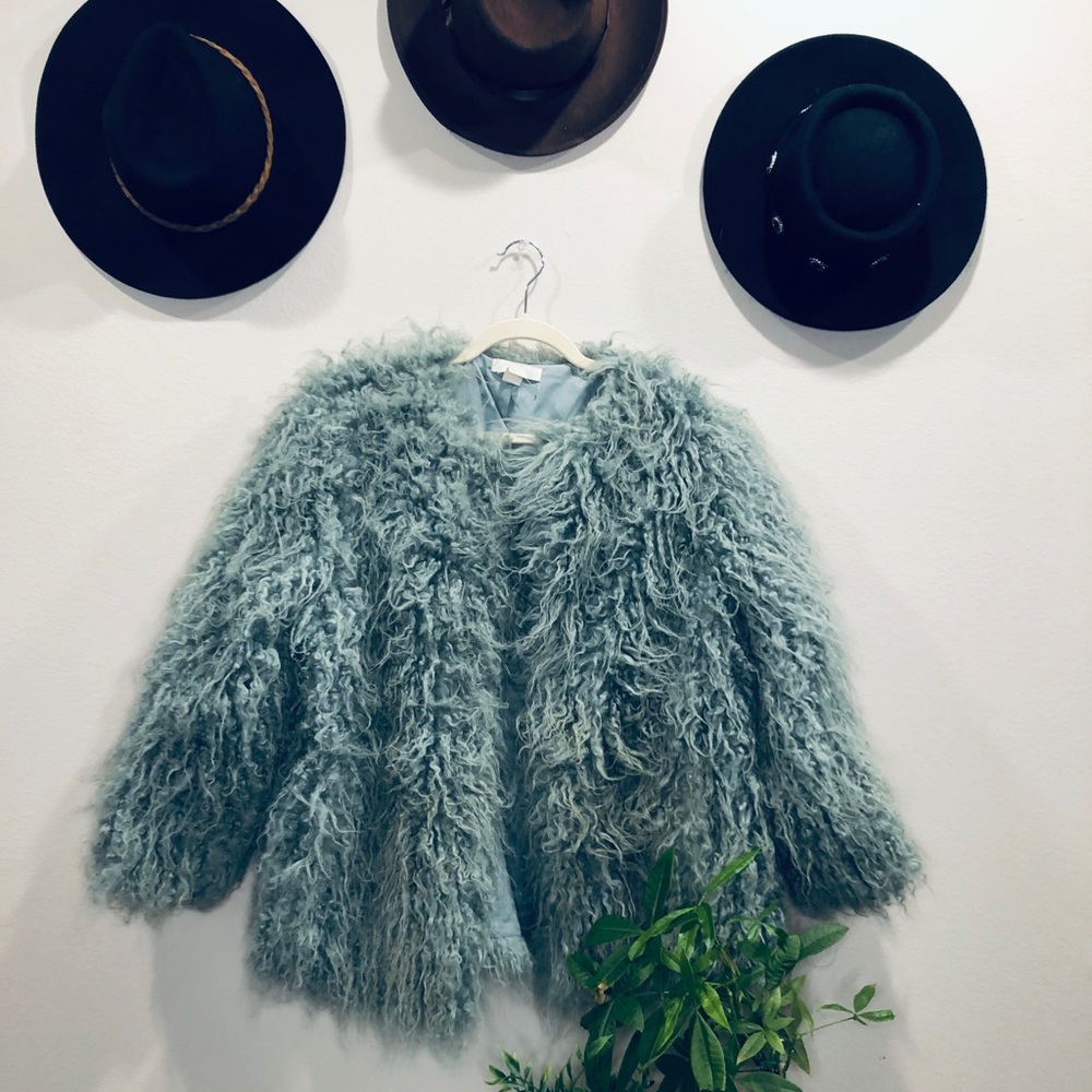 Faux fur coat